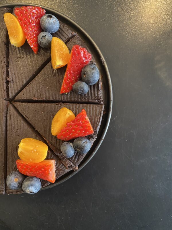 Brownie-Torte, 19 cm, vegan und glutenfrei